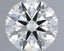 0.64 Carat I-VVS1 Round Cut Diamond