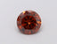 0.59 Carat Round Cut Fancy Orange