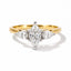 0.76ct Marquise Diamond Three Stone Ring in 18ct Yellow and White Gold