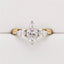 0.76ct Marquise Diamond Three Stone Ring in 18ct Yellow and White Gold