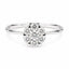 0.51ct Diamond Flower Cluster Ring in 18ct White Gold