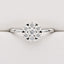 0.51ct Diamond Flower Cluster Ring in 18ct White Gold