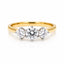0.40ct Diamond Trilogy Ring in 18ct Yellow and White Gold