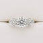 0.40ct Diamond Trilogy Ring in 18ct Yellow and White Gold
