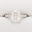 4.07ct Radiant Cut Lab Grown Diamond Engagement Ring in 14ct White Gold