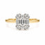 0.30ct Emerald Cut Diamond Ring in 18ct Yellow and White Gold