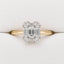 0.30ct Emerald Cut Diamond Ring in 18ct Yellow and White Gold