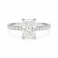 3.22ct Radiant Cut Lab Grown Diamond Hidden Halo Ring in Platinum