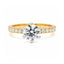 1.03ct Round Brilliant Cut Lab Grown Diamond Engagement Ring in 18ct Yellow and White Gold