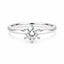 0.52ct Round Brilliant Cut Diamond Solitaire Ring in 18ct White Gold