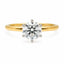 1.54ct Round Brilliant Cut Lab Grown Diamond Hidden Halo Ring in 18ct Yellow and White Gold