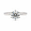 1.54ct Round Brilliant Cut Lab Grown Diamond Hidden Halo Ring in Platinum