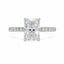 2.05ct Radiant Cut Lab Grown Diamond Engagement Ring in Platinum