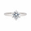 1.01ct Round Brilliant Cut Lab Grown Diamond Solitaire Ring in Platinum