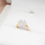 Three Stone Emerald Cut Diamond Engagement Ring in Yellow Gold