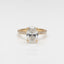 18ct Yellow Gold Oval Lab Diamond Engagement Ring with Hidden Halo & Diamond Band