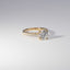 18ct Yellow Gold Round Lab Diamond Engagement Ring with Hidden Halo & Diamond Band