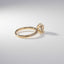 18ct Yellow Gold Round Lab Diamond Engagement Ring with Hidden Halo & Diamond Band