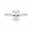 2.01ct Oval Cut Lab Grown Diamond Hidden Halo Ring in 18ct White Gold