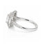 2.01ct Princess Cut Lab Grown Diamond Halo Ring in 18ct White Gold
