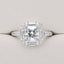 2.01ct Princess Cut Lab Grown Diamond Halo Ring in 18ct White Gold