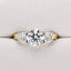 2.00ct Round Brilliant Cut Lab Grown Diamond Trilogy Ring in 18ct Yellow and White Gold