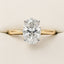2.01ct Oval Cut Lab Grown Diamond Hidden Halo Ring in 18ct Yellow and White Gold