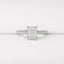 2.00ct Emerald Cut Laboratory-Grown Diamond Hidden Halo Engagement Ring in 14ct White Gold