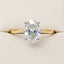 3.05ct Oval Lab Grown Diamond Hidden Halo Engagement Ring in 18ct Yellow Gold