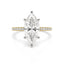 3.00ct Marquise Cut Lab Grown Diamond Hidden Halo Ring in 14ct Yellow Gold