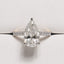 3.00ct Pear Cut Lab Grown Diamond Hidden Halo Ring in 14ct Yellow Gold