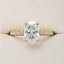 2.09ct Oval Cut Lab Grown Diamond Engagement Ring in 18ct Yellow and White Gold