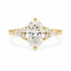1.55ct Oval Lab Grown Diamond Three Stone Ring in 18ct Yellow Gold