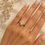1.55ct Oval Lab Grown Diamond Three Stone Ring in 18ct Yellow Gold