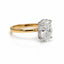 3.07ct Oval Lab Grown Diamond Hidden Halo Ring in 18ct Yellow Gold