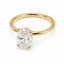 5.00ct Oval Lab Grown Diamond Solitaire Ring in 18ct Yellow Gold