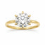 5.00ct Round Lab Grown Diamond Solitaire Ring in 18ct Yellow Gold