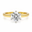 2.05ct Lab Grown Diamond Solitaire Ring in 18ct Yellow Gold