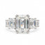 8.50ct Lab Grown Emerald Cut Diamond Ring in 14ct White Gold