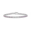 18ct White Gold Pink Sapphire and Diamond Tennis Bracelet
