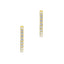 9ct Yellow Gold Diamond Hoop Earrings (24.9mm)