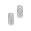 18ct White Gold Diamond Huggie Earrings