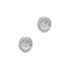 18ct White Gold Diamond Halo Stud Earrings 0.84ct