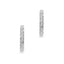 9ct White Gold Lab Diamond Huggie Earrings 0.50ct