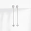 18ct White Gold Bezel Set Diamond Earrings