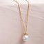 Yellow Gold Pearl and Diamond Pendant