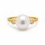 18ct Yellow Gold South Sea Pearl & Diamond Ring