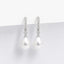 18ct White Gold South Sea Pearl & Diamond Earrings