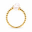 5mm Akoya Pearl & Diamond Crossover Ring in 18ct Yellow Gold, hover