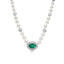 18ct White Gold Opal, Diamond & Pearl Necklace